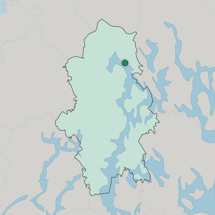 Map showing Viitasaari — In Central Finland