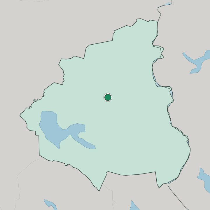 Map showing Hyrynsalmi — In Kainuu