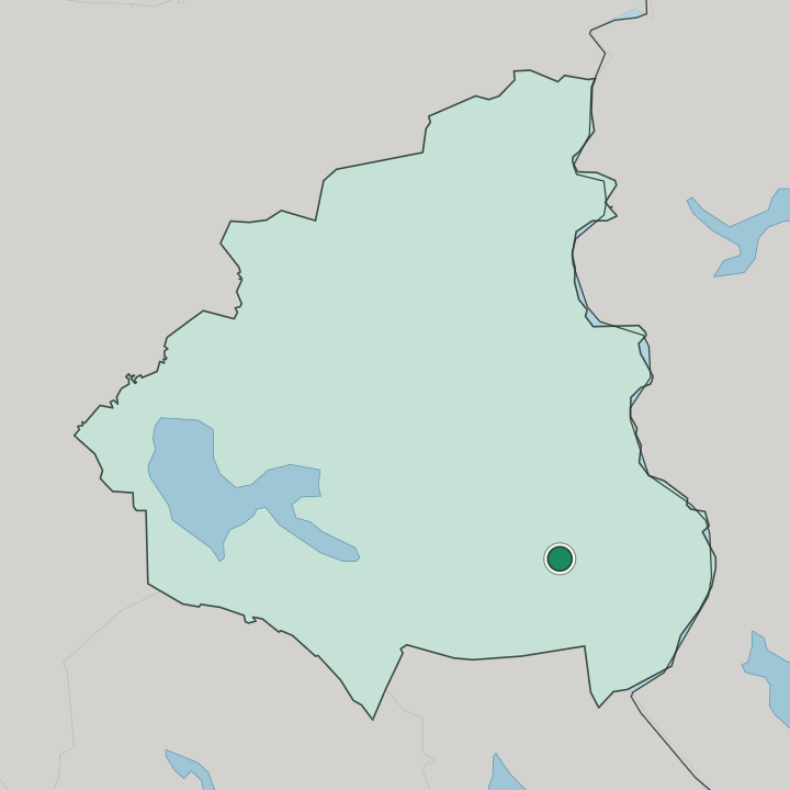 Map showing Kuhmo — In Kainuu