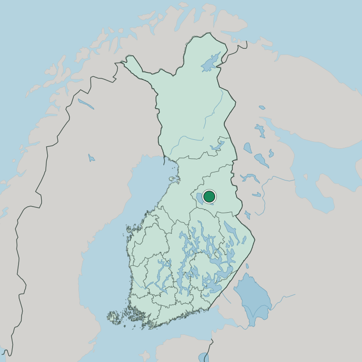 Map showing Paltamo — In Finland