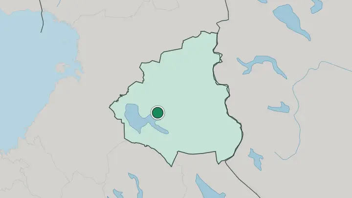Map of Paltamo in Finland