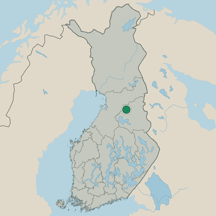 Map showing Puolanka in Republic of Finland