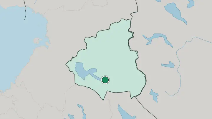 Map of Sotkamo in Finland