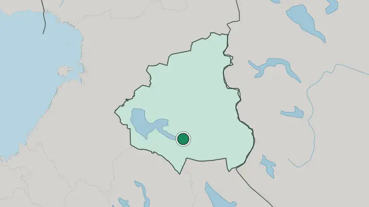 Map of Sotkamo in Finland