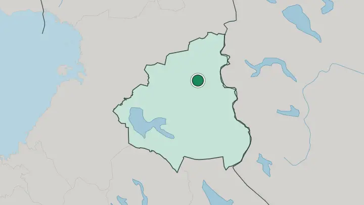 Map of Suomussalmi in Finland