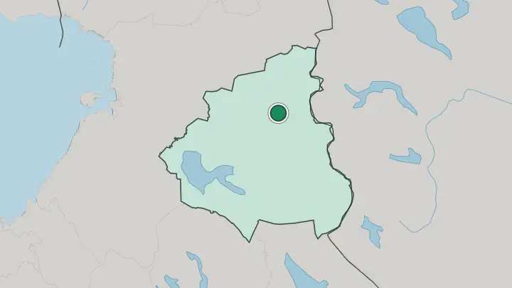 Map of Suomussalmi in Finland