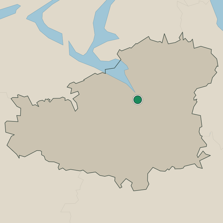 Map showing Hämeenlinna in Kanta-Häme