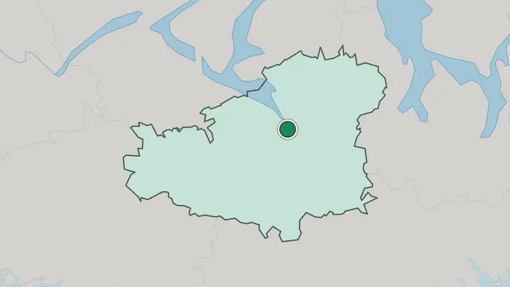 Map of Hämeenlinna in Finland