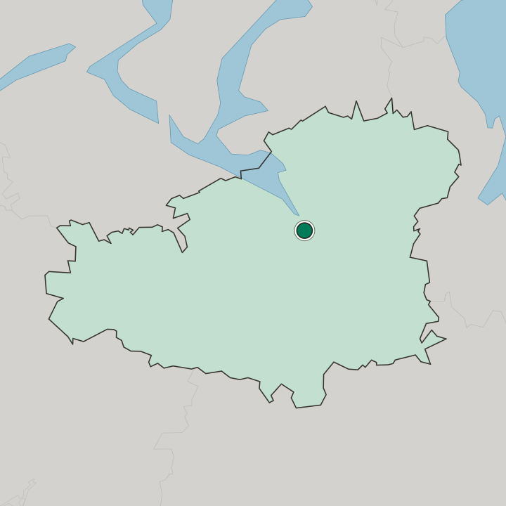 Map showing Hauho — In Kanta-Häme