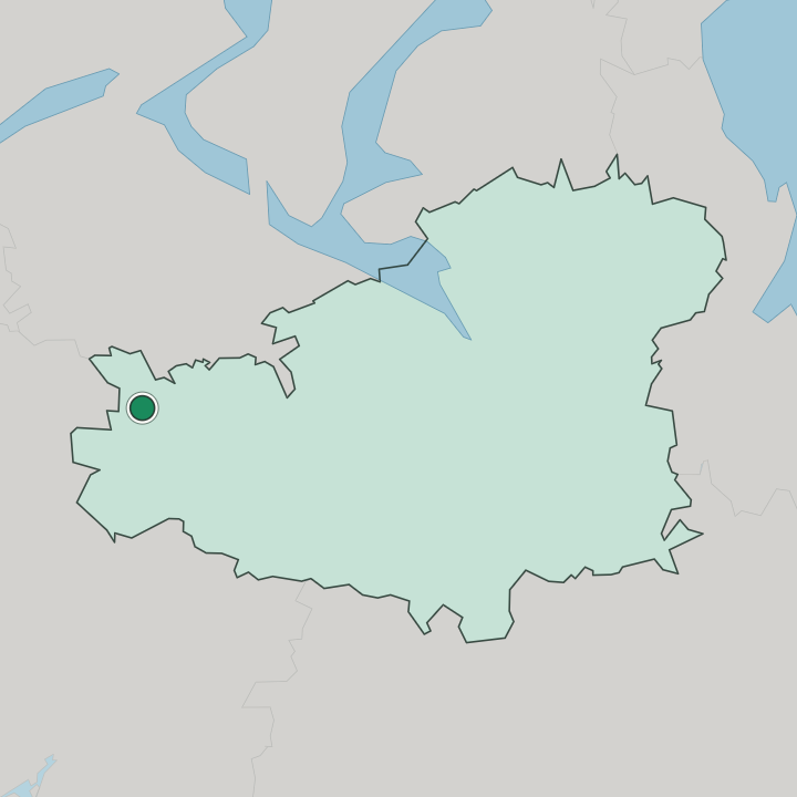 Map showing Humppila — In Kanta-Häme
