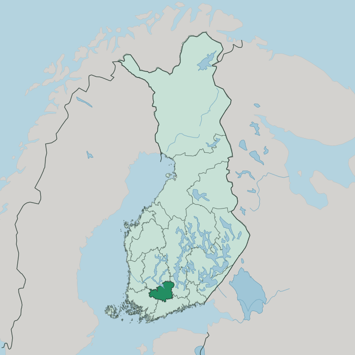 Map showing Kanta-Häme — In Finland