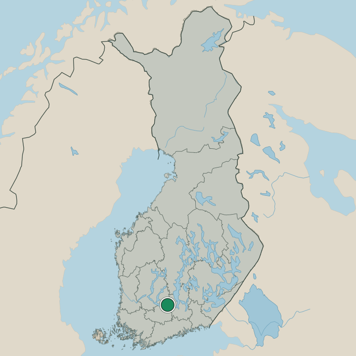Map showing Tuulos in Republic of Finland