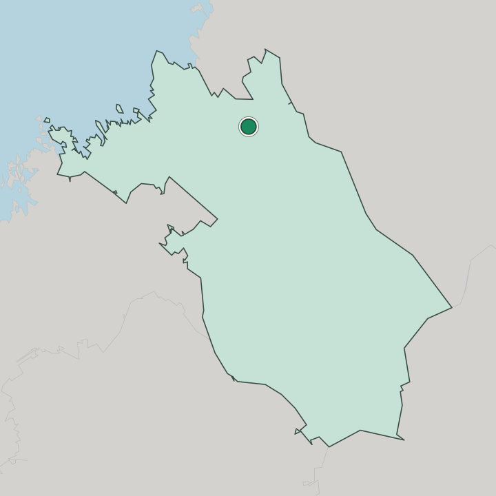 Map showing Kannus — In Keski-Pohjanmaa