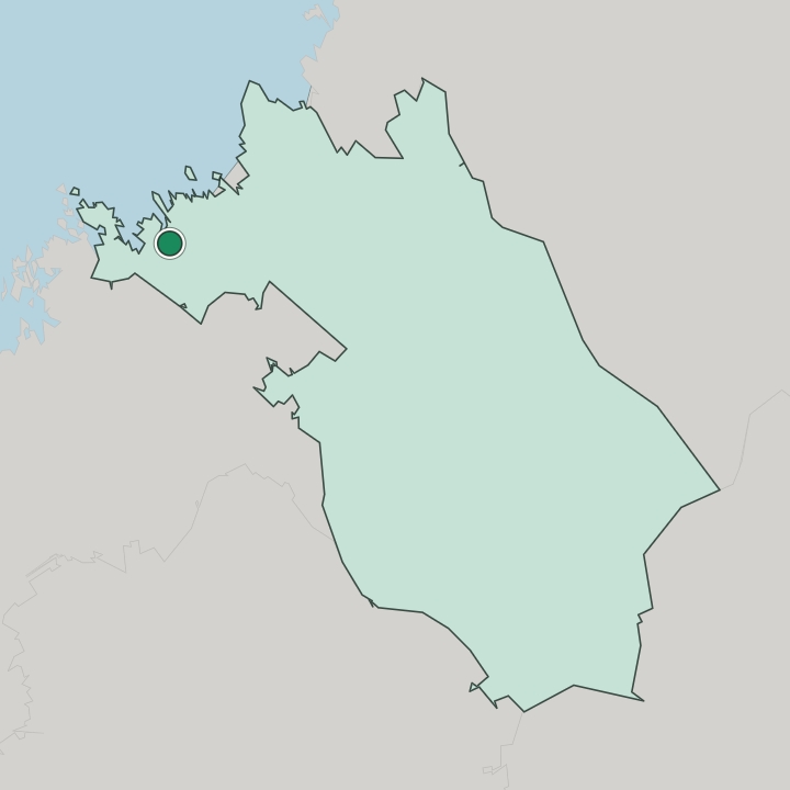 Map showing Kokkola — In Keski-Pohjanmaa