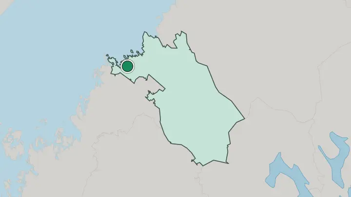 Map of Kokkola in Finland