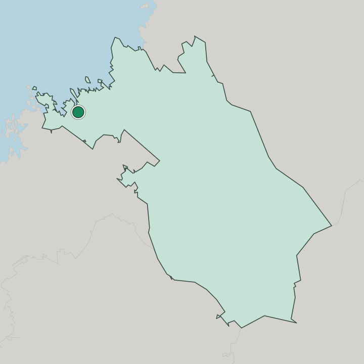 Map showing Kokkola — In Keski-Pohjanmaa