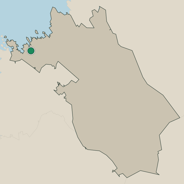 Map showing Kokkola in Keski-Pohjanmaa