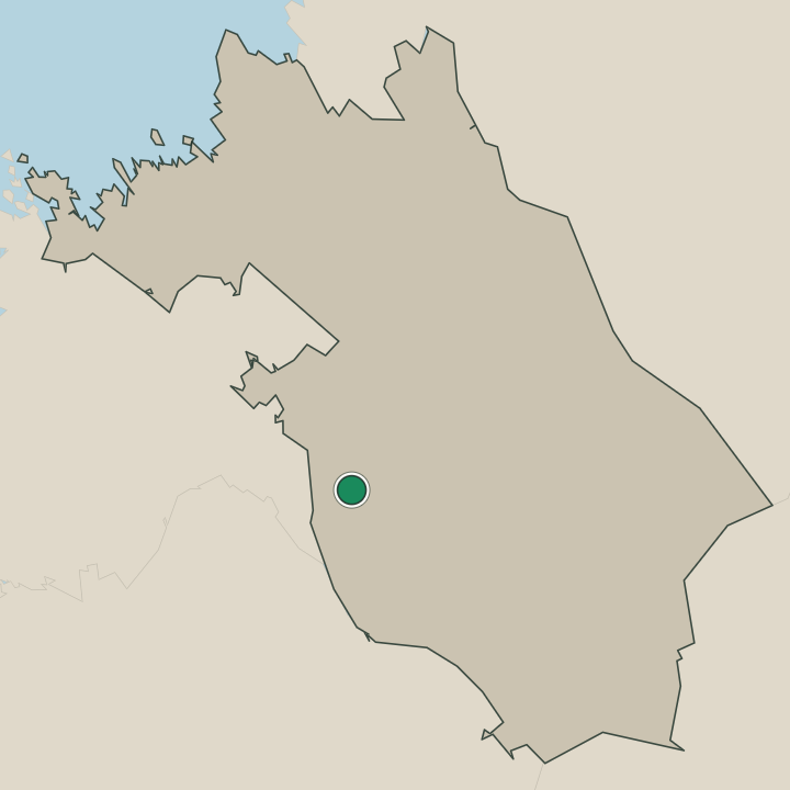 Map showing Veteli in Keski-Pohjanmaa
