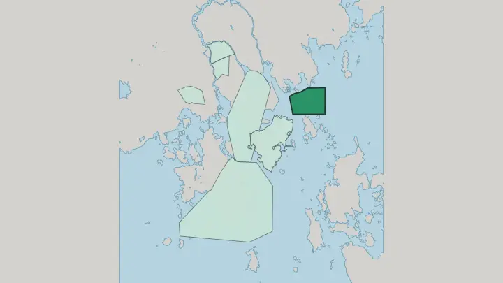 Map of Halla in Kotka