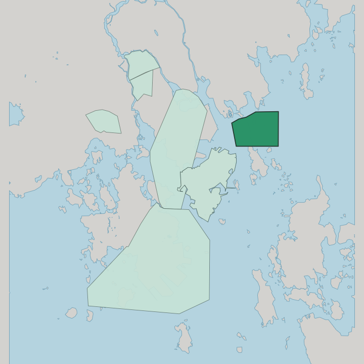 Map showing Halla — In Kotka