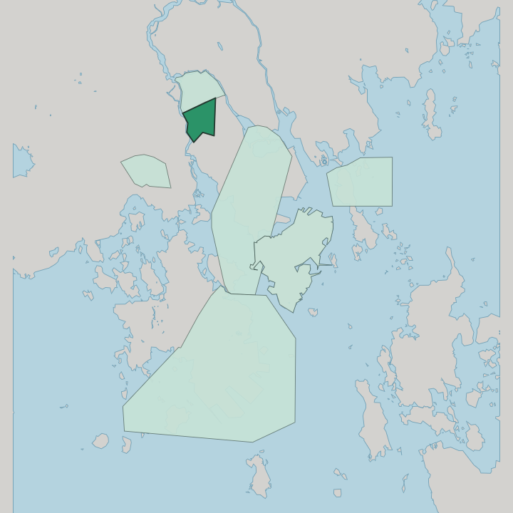 Map showing Korela — In Kotka