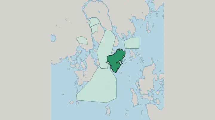 Map of Kotkansaari in Kotka
