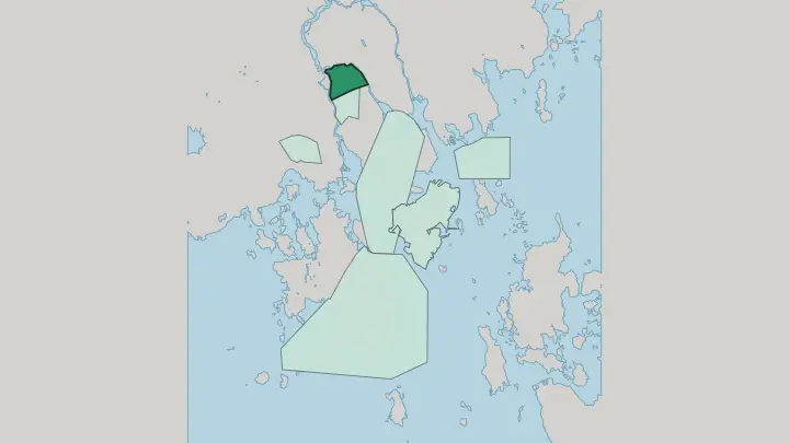 Map of Kyminlinna in Kotka