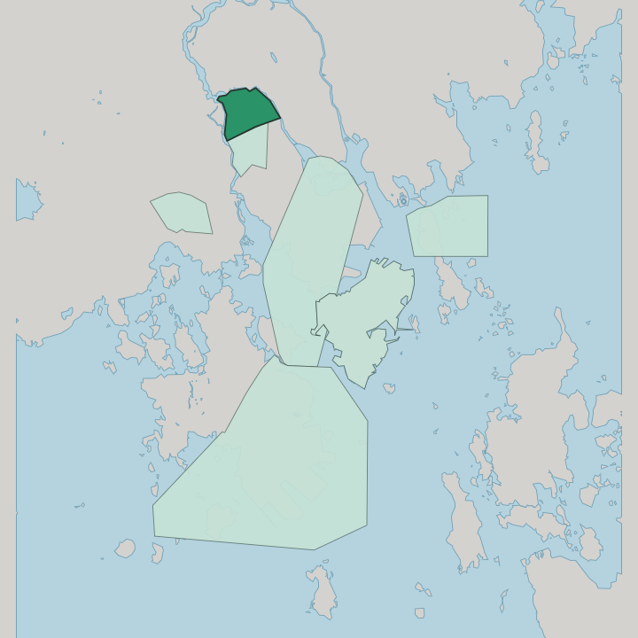 Map showing Kyminlinna — In Kotka