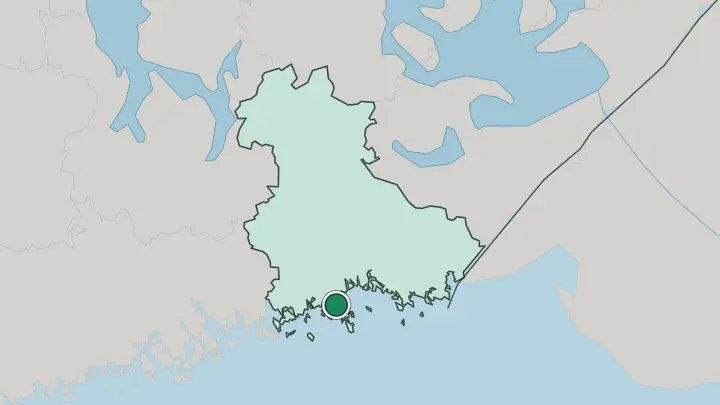 Map of Kotka in Finland