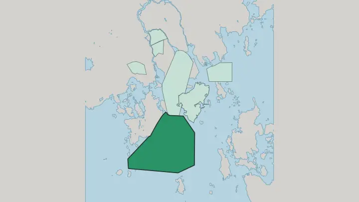 Map of Mussalo in Kotka