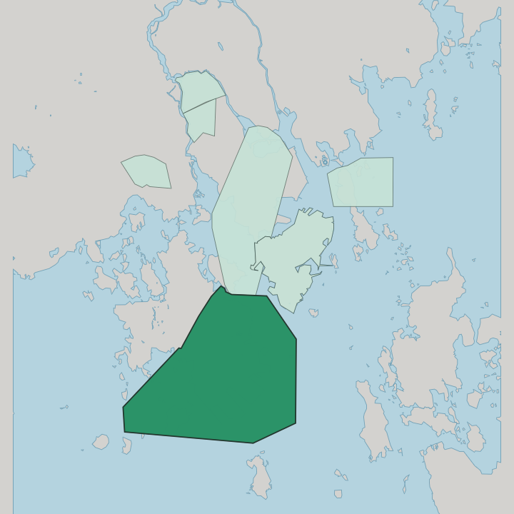 Map showing Mussalo — In Kotka