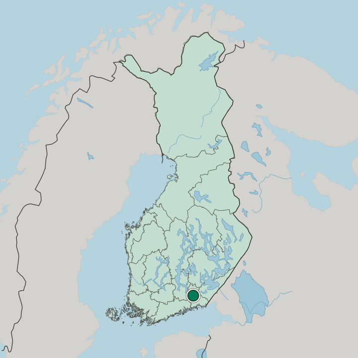 Map showing Sarkola — In Finland