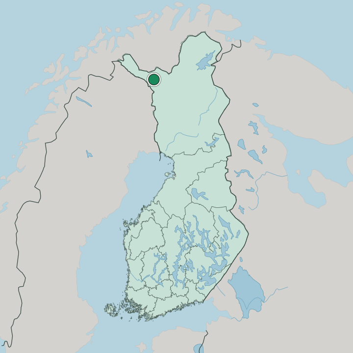 Map showing Enontekiö — In Finland