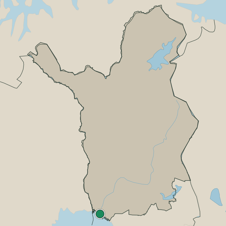 Map showing Kemi in Lapland