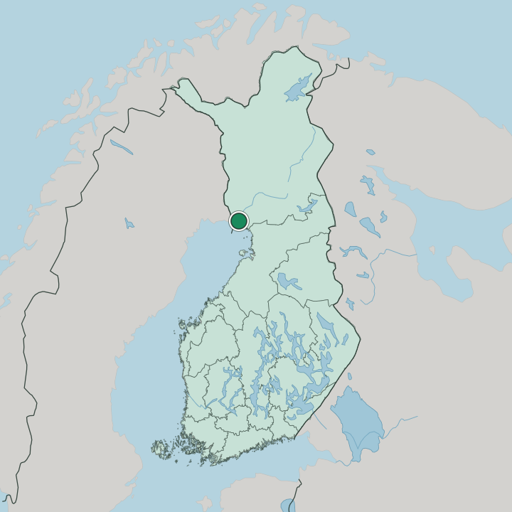 Map showing Keminmaa — In Finland