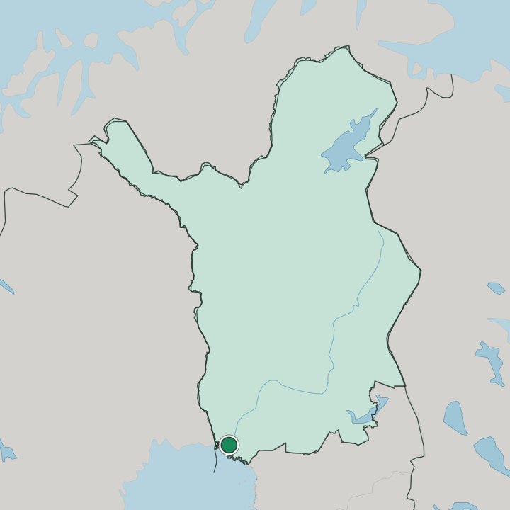 Map showing Keminmaa — In Lapland
