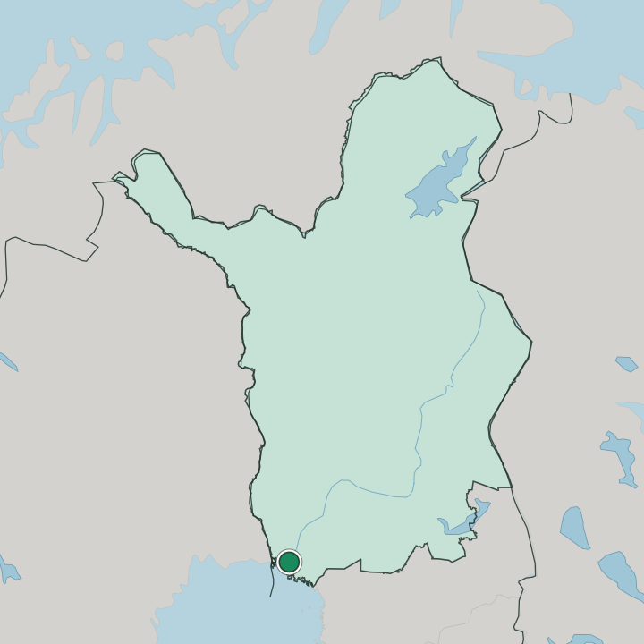Map showing Keminmaa — In Lapland