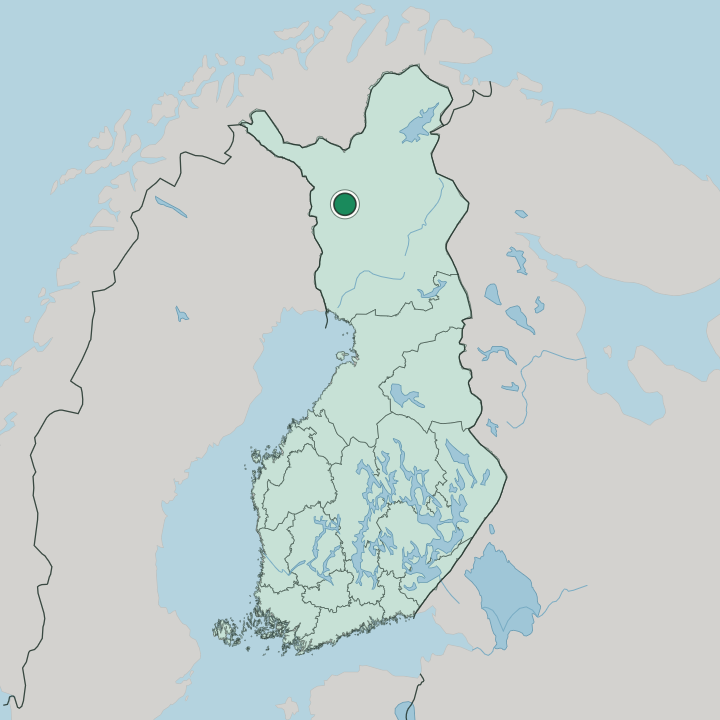 Map showing Kittilä — In Finland