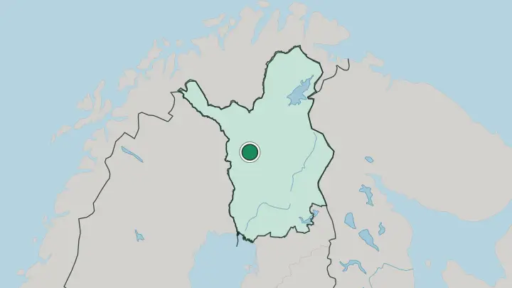 Map of Kittilä in Finland