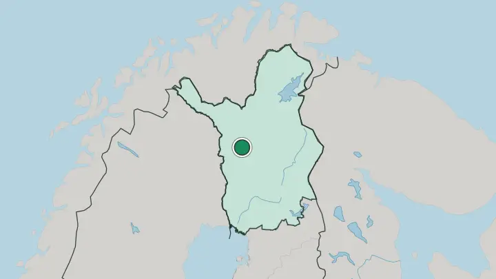 Map of Kittilä in Finland