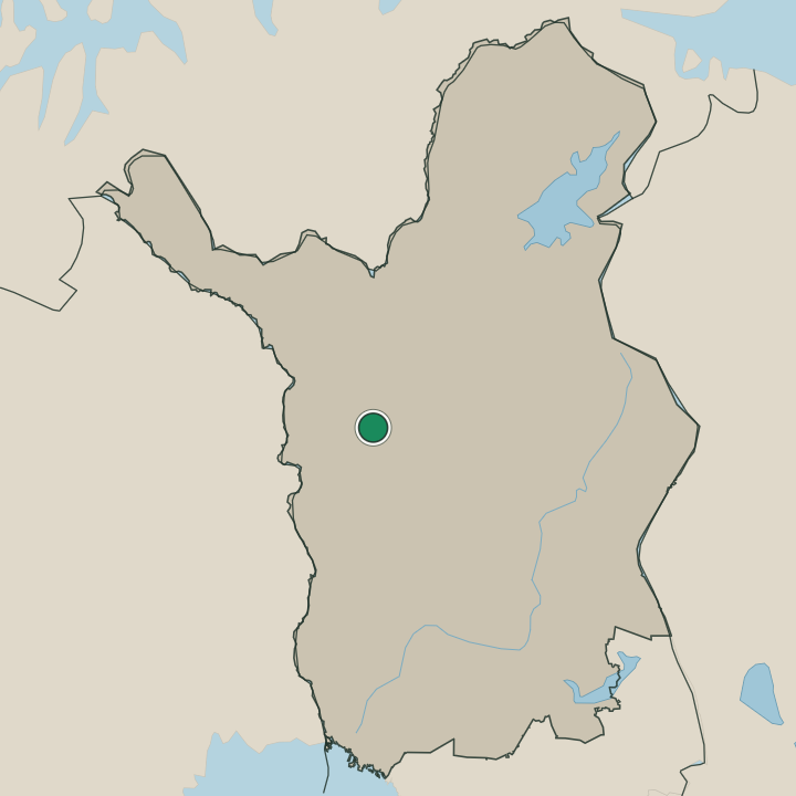 Map showing Kittilä in Lapland