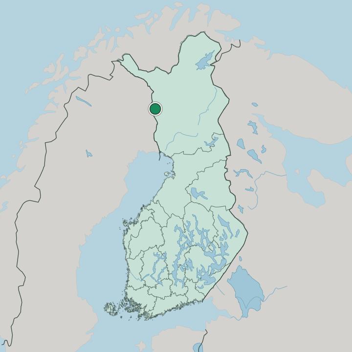 Map showing Kolari — In Finland