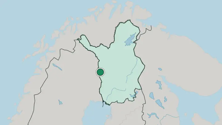 Map of Kolari in Finland