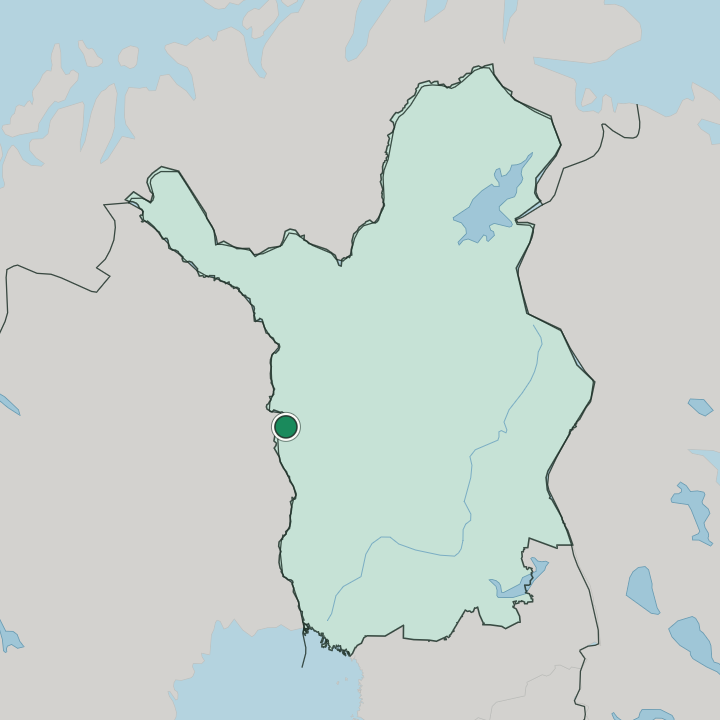 Map showing Kolari — In Lapland