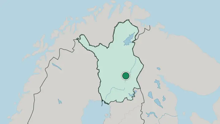 Map of Pelkosenniemi in Finland
