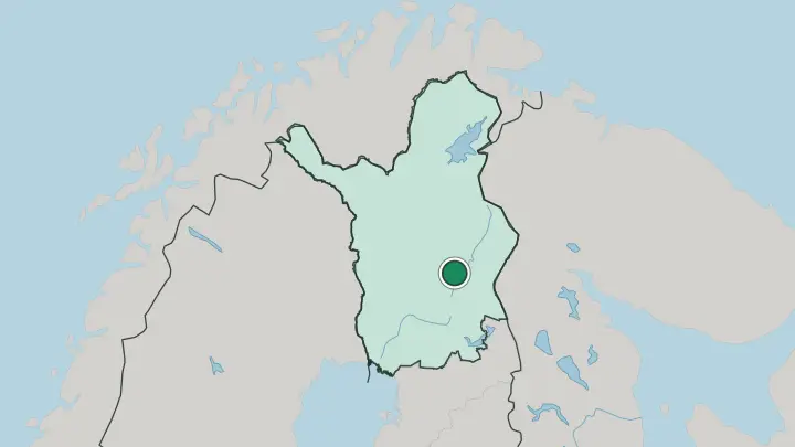 Map of Pelkosenniemi in Finland