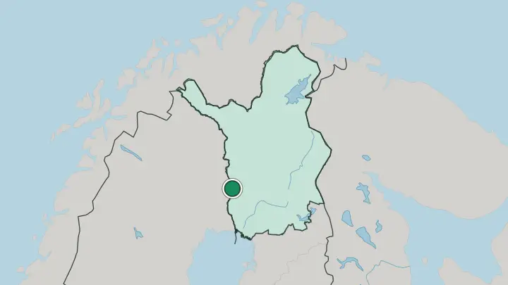 Map of Pello in Finland