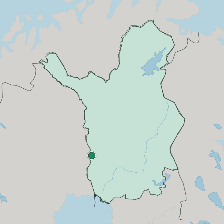 Map showing Pello — In Lapland