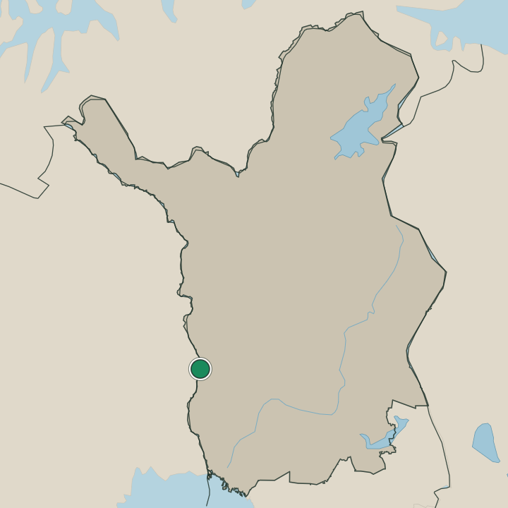 Map showing Pello in Lapland