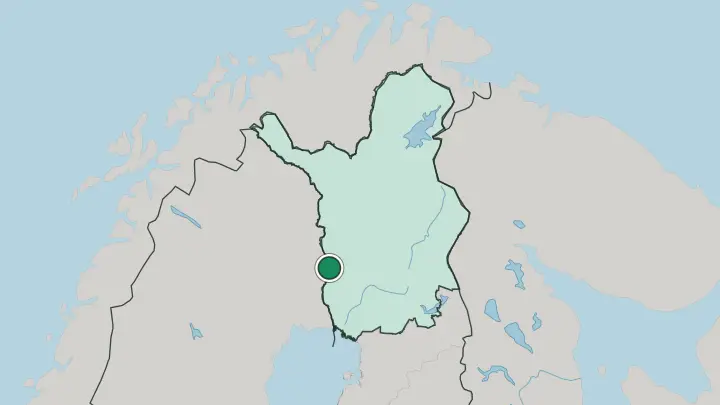 Map of Pello in Finland